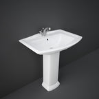 Lavabo RAK serie Washington con troppo pieno L. 75 cm - Bianco
