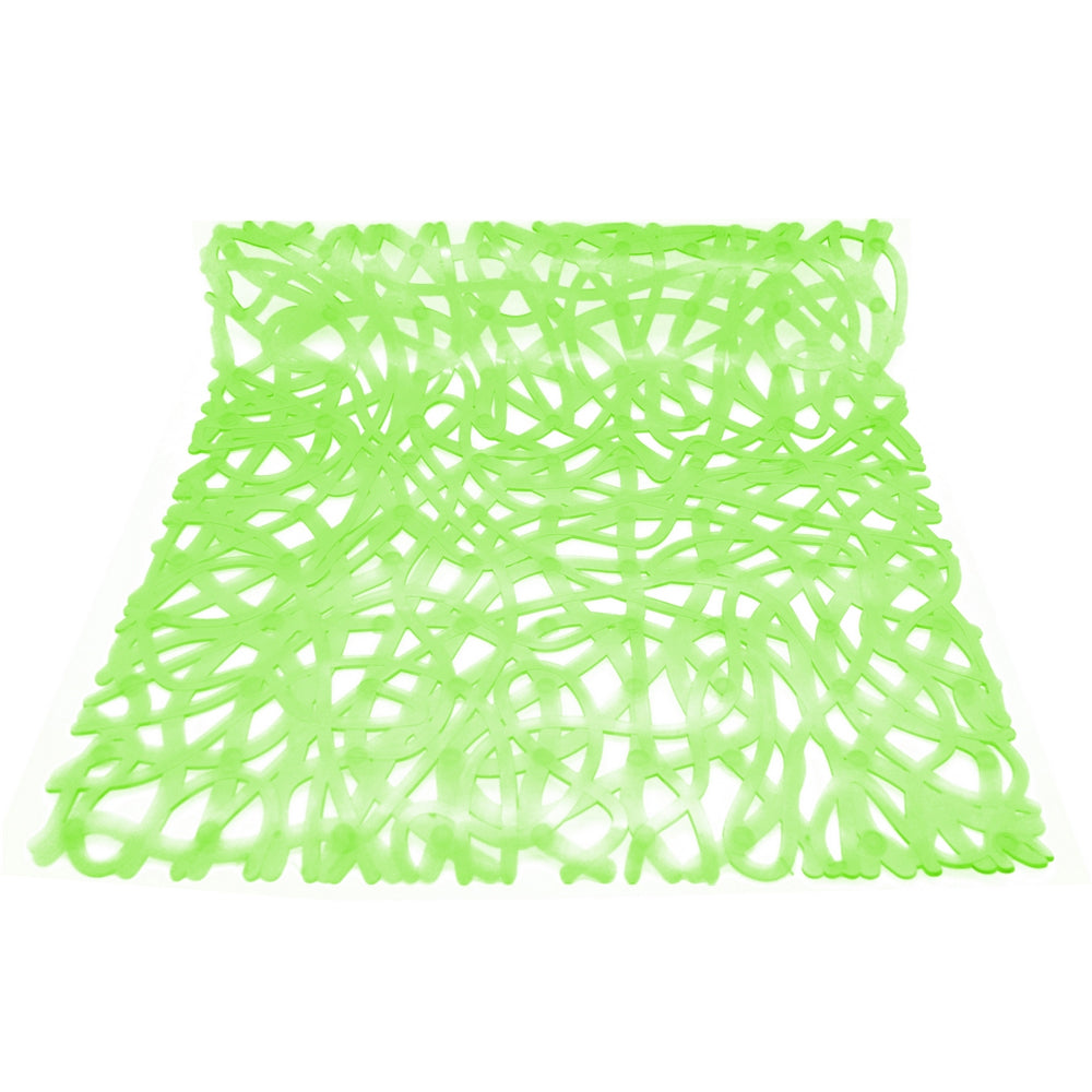 Tappeto antiscivolo per doccia o vasca in PVC Verde cm 52x52