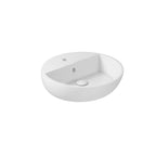 Lavabo da appoggio in ceramica serie M2/Eden di Ceramica Galassia -  Bianco lucido diam. 48xh14cm