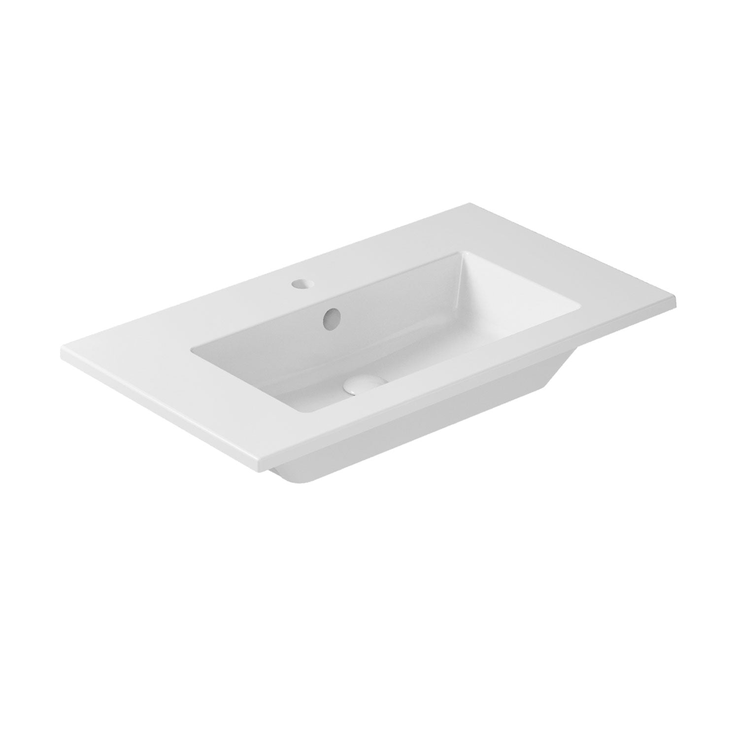 Lavabo ad incasso/sospeso serie Eden di Ceramica Galassia - Bianco lucido 81x46cm