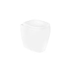 Coppia di sanitari filomuro Orchidea di Linpha Sanitary cm 36x53 bidet wc senza brida e copriwater