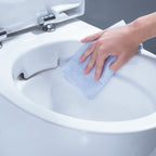 Sanitari filomuro con bidet e wc Rimless a scarico universale e sedile soft close modello Citterio di Geberit cm 56