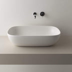 Nuovo lavabo d'appoggio Ceramica Globo T-Edge bianco opaco 60x38 h.16 cm
