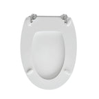Sedile wc bianco per Globo vaso serie Ronda larghezza 36