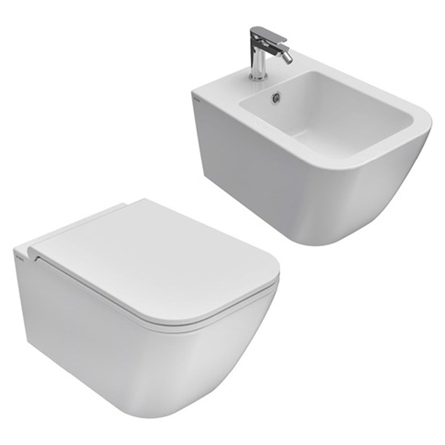 Sanitari sospesi senza brida Ceramica Globo Genesis 55x36 wc