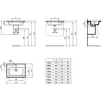 Lavabo sospeso da 50 cm Ideal Standard Strada II copripiletta in ceramica inclusa