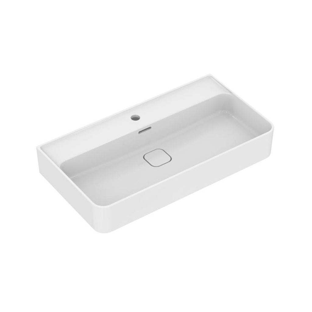 Lavabo sospeso da 100 cm Ideal Standard Strada II foro centrale aperto per rubinetteria