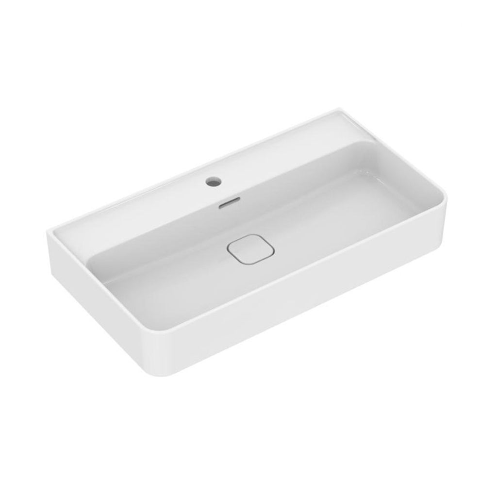 Lavabo sospeso da 80 cm Ideal Standard Strada II foro centrale aperto per rubinetteria