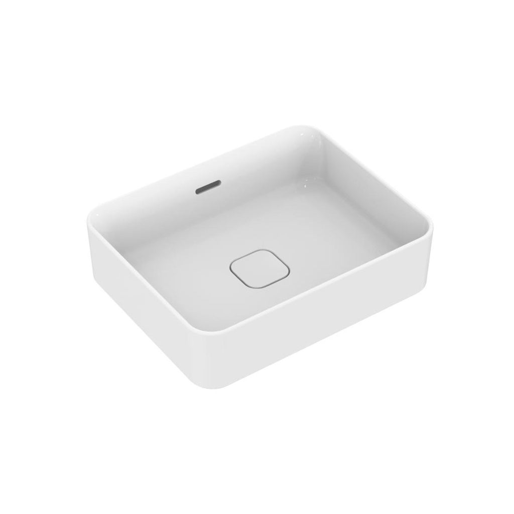 Lavabo d'appoggio 50x40 Ideal Standard Strada II senza foro rubinetto