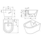 Sanitari Sospesi Sanindusa Urb.Y PLUS 48 wc