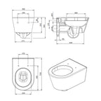 Sanitari sospesi Sanindusa Urb.Y PLUS 52 wc
