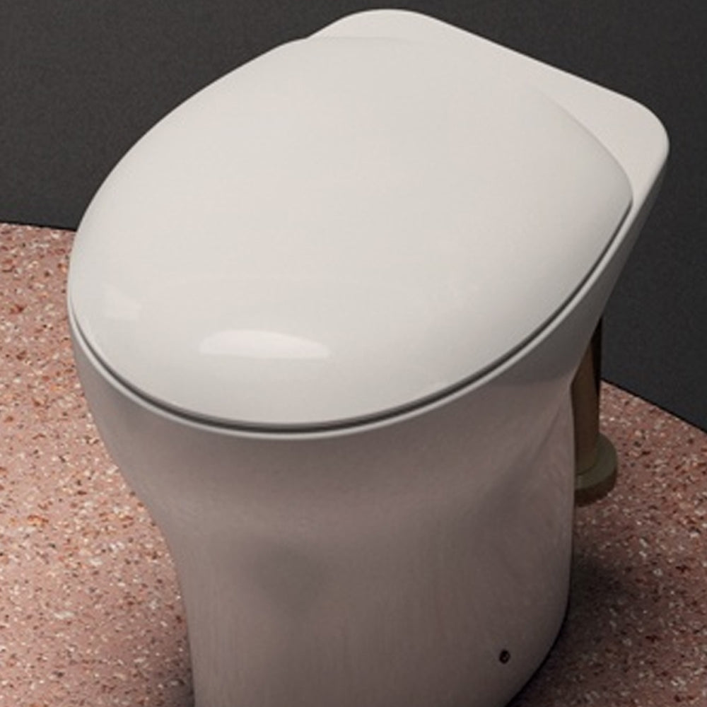 Sedile per wc mascalzone con chiusura rallentata in termoindurente