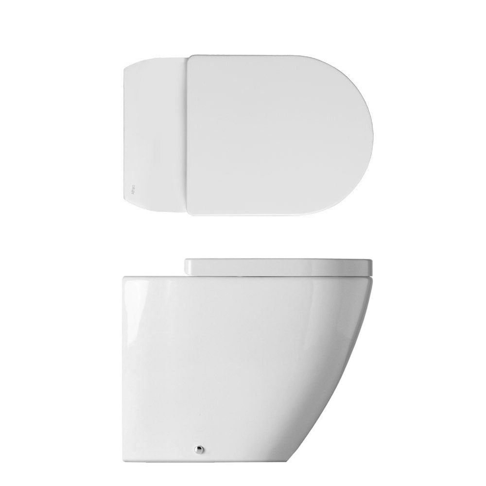 Sanitari filoparete Althea Cover in ceramica con sedile - Bianco Opaco