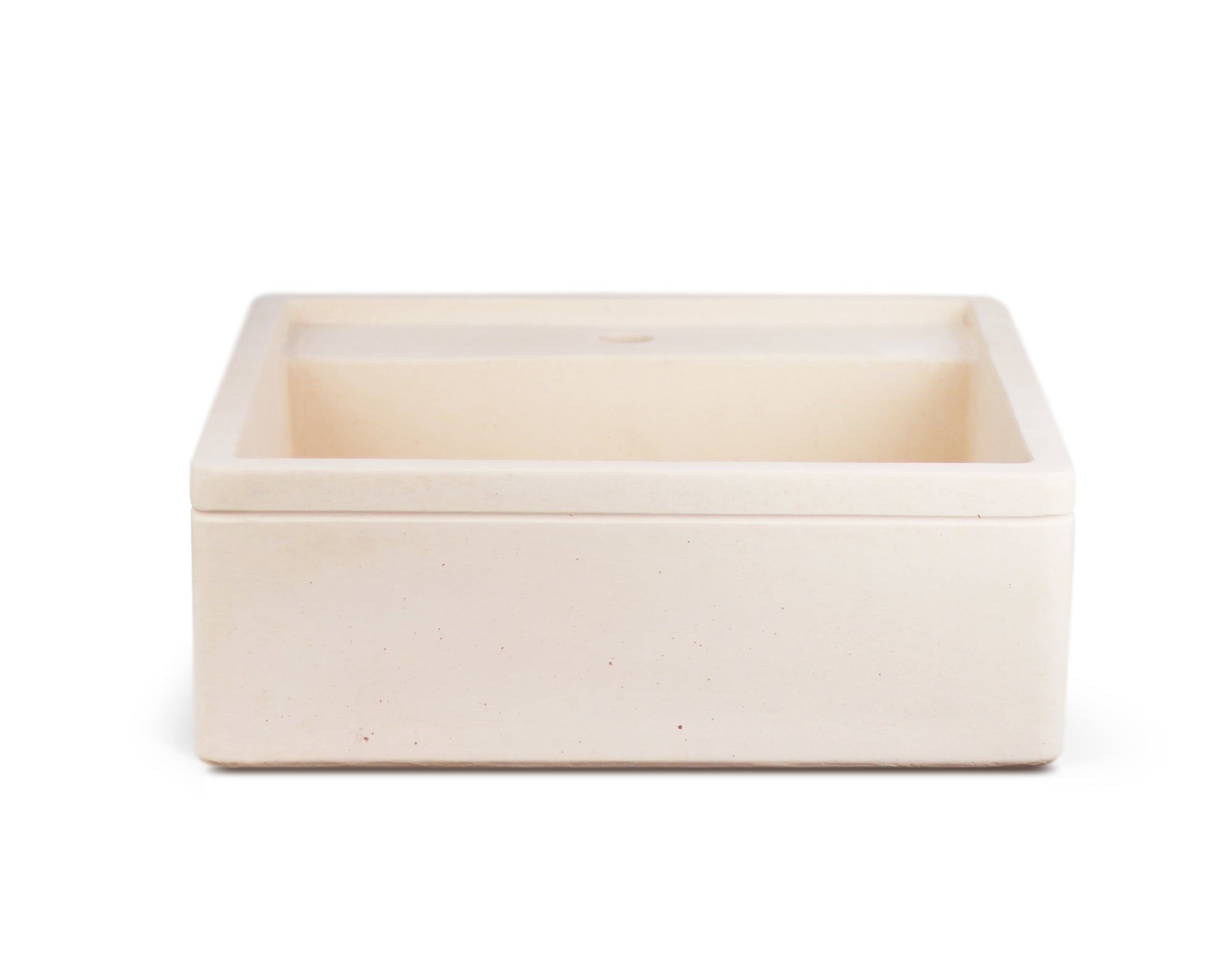 Lavello in cemento colorato rosa cm 45x42x16h cm modello Turia