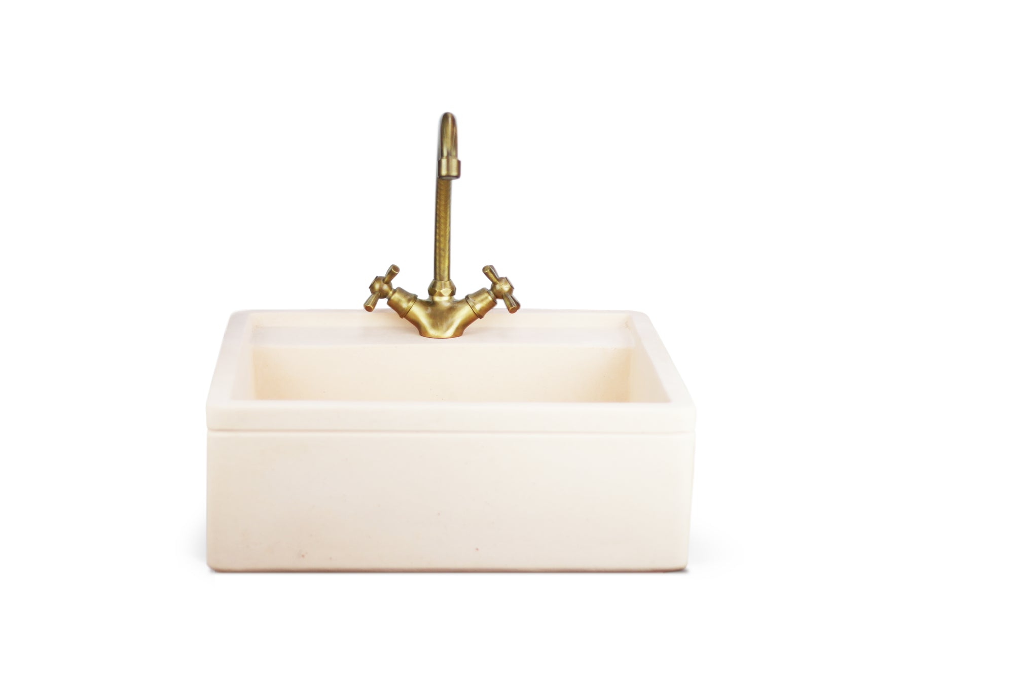 Lavello in cemento colorato rosa cm 45x42x16h cm modello Turia