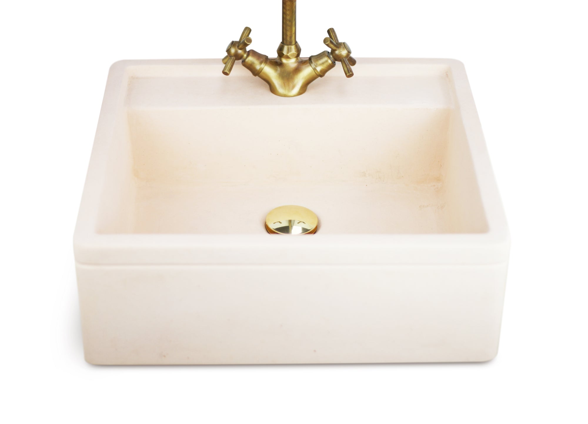 Lavello in cemento colorato rosa cm 45x42x16h cm modello Turia