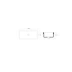 Lavabo a canale 120x45x20 cm BathCore