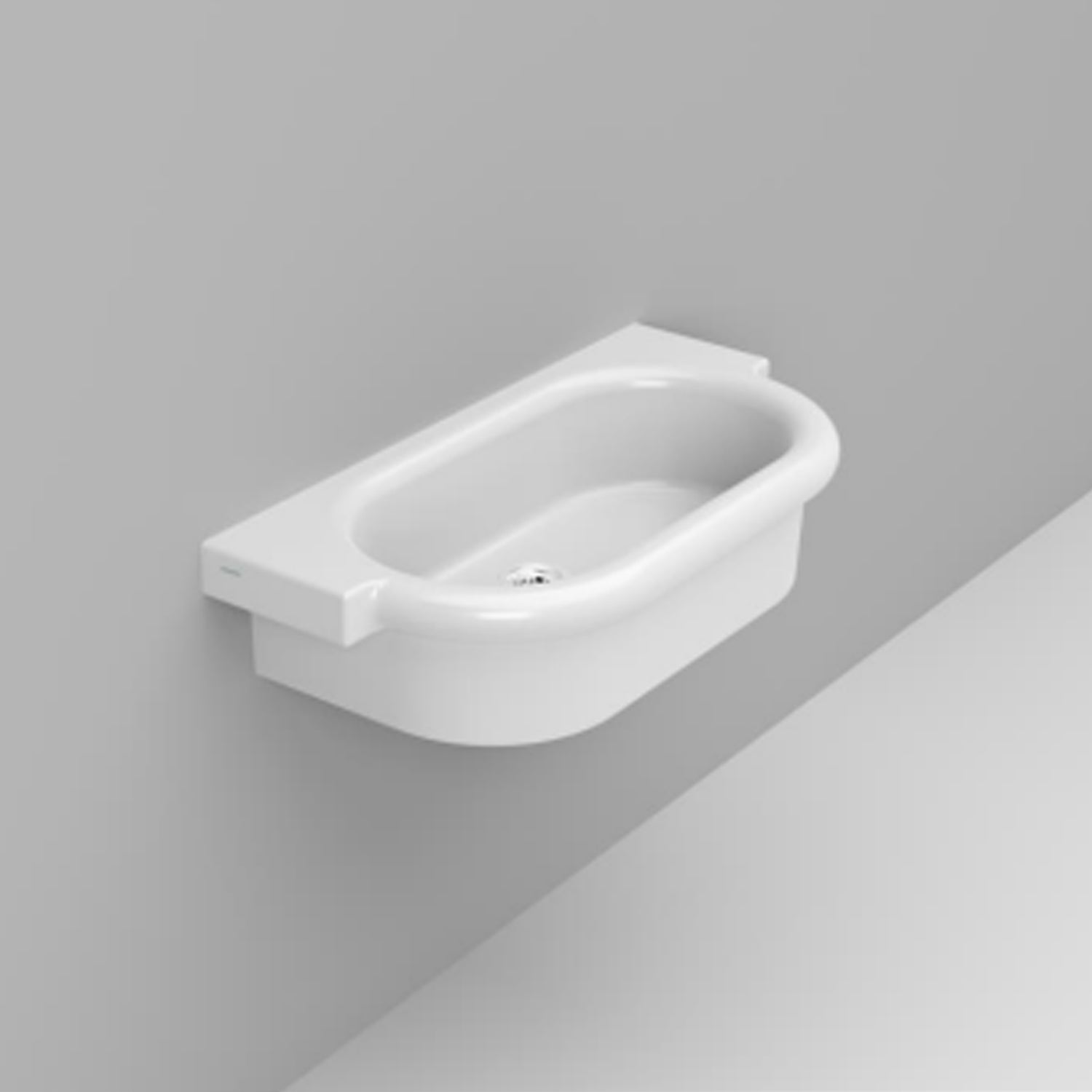 Lavabo a canale modello Kenia in ceramica 90x45 cm H. 21 cm