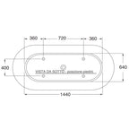 Vasca da bagno Azzurra serie Forma 180x80x60 cm - Bianco lucido