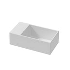 Lavabo sospeso con piano a sinistra Azzurra Elegance Squared 40x22x12