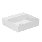 Lavabo da appoggio squadrato Ceramica Azzurra Elegance 35x35 cm senza foro rubinetteria