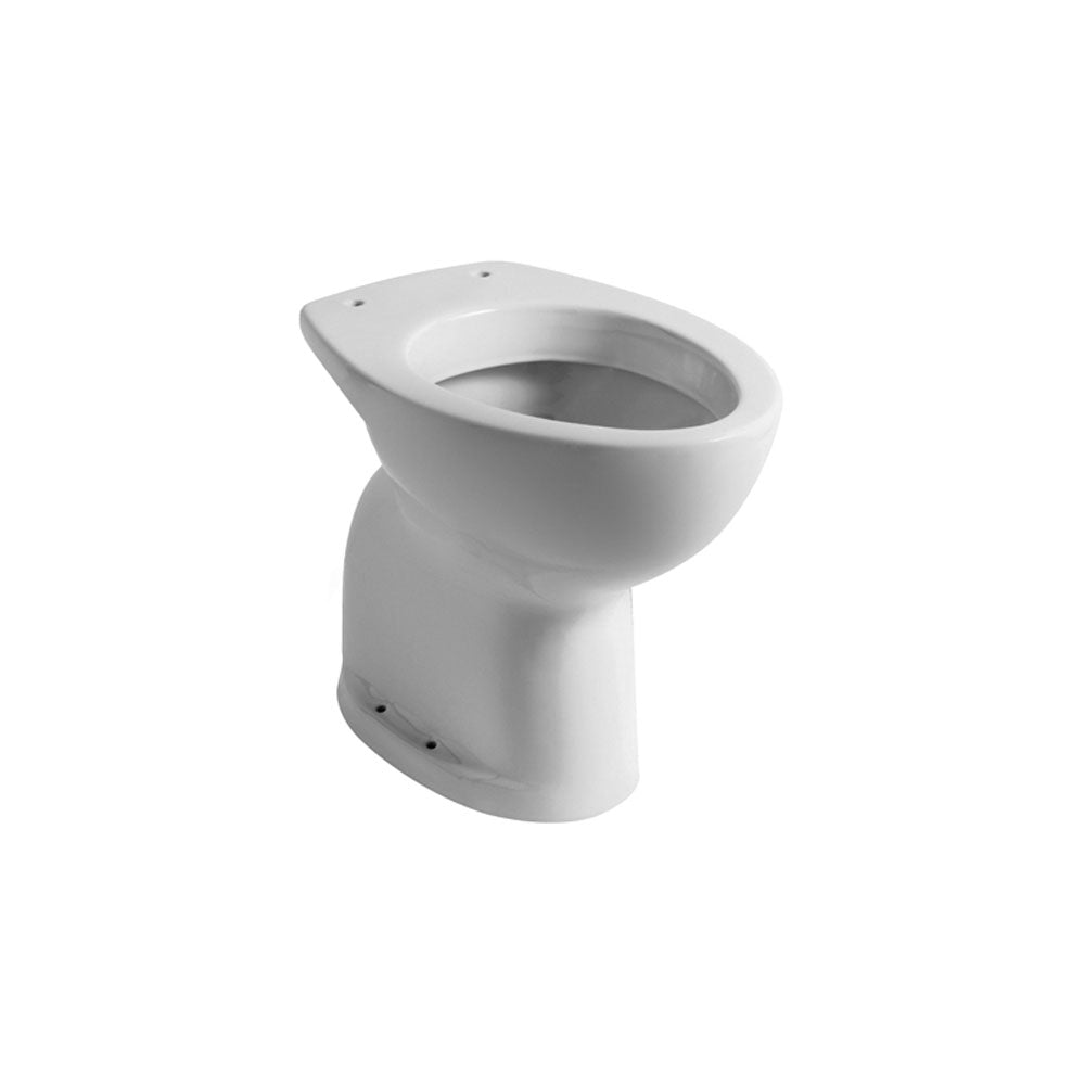 Vaso per persone con disabilitÃ  e persone anziane ceramica bianca con scarico a muro 39x58 cm