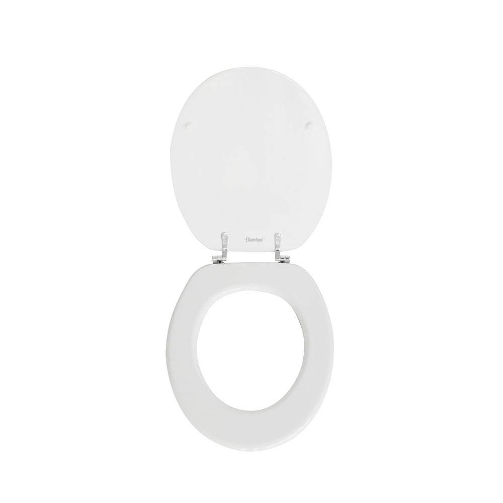 Sedile wc universale Perugia in MDF stampato bianco larghezza 37