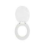 Sedile wc universale Perugia in MDF stampato bianco larghezza 37