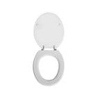 Sedile wc universale Alex in MDF colato bianco larghezza 37
