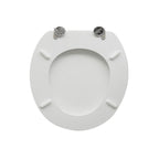 Sedile wc universale Alex in MDF colato bianco larghezza 37