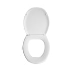 Sedile universale wc Panchetta  polipropilene bianco lunghezza 48 cm cerniere regolabili