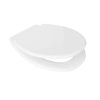 Sedile universale wc Panchetta  polipropilene bianco lunghezza 48 cm cerniere regolabili