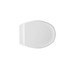 Sedile universale wc Panchetta  polipropilene bianco lunghezza 48 cm cerniere regolabili