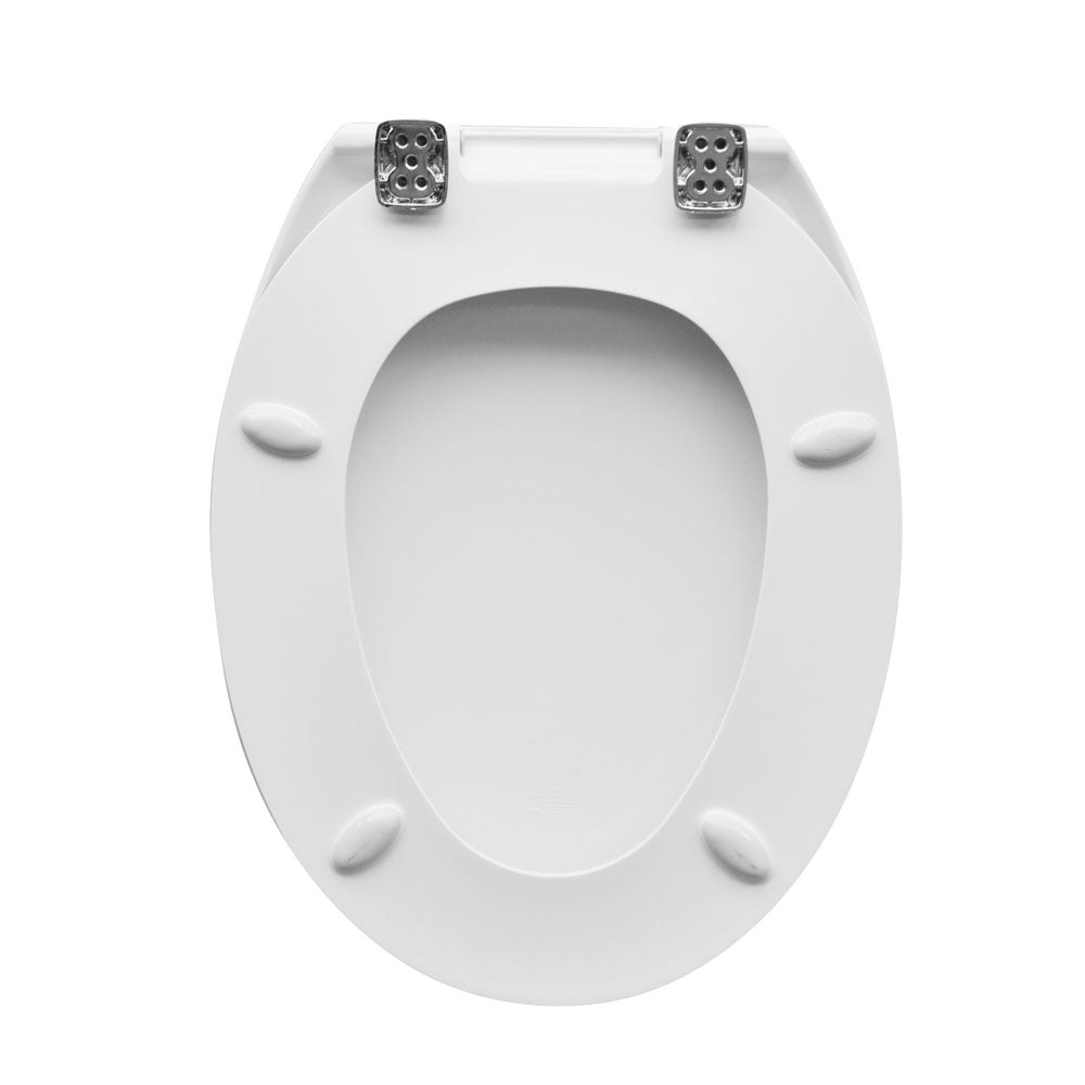 Sedile wc universale bianco Carrara & Matta Durolux Atlantico cerniere metallo regolabili