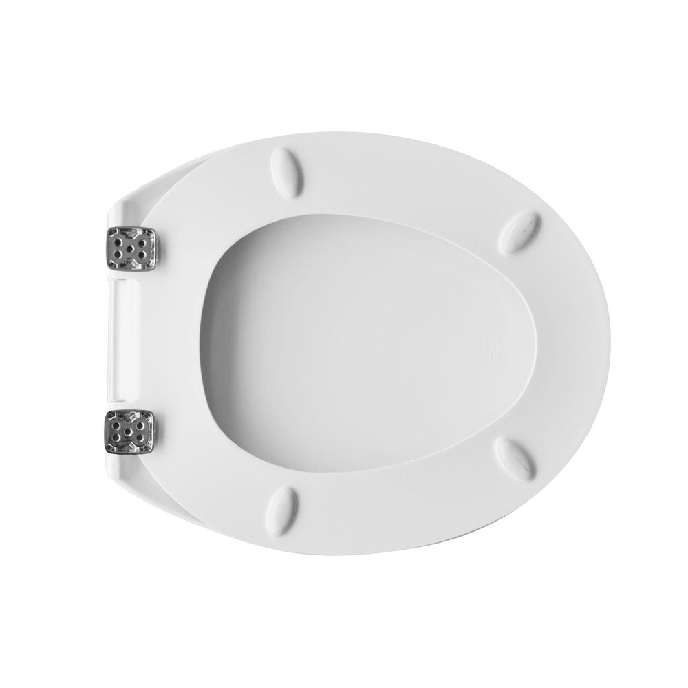 Sedile wc universale bianco Carrara & Matta Durolux Atlantico cerniere metallo regolabili