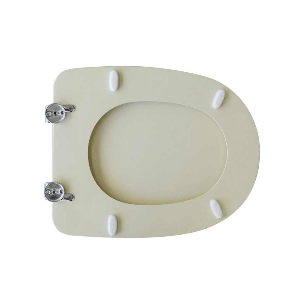 Sedile per wc farina di legno champagne per casa ceramica Cesame serie Aretusa