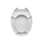 Sedile universale per wc in polipropilene bianco larghezza 37
