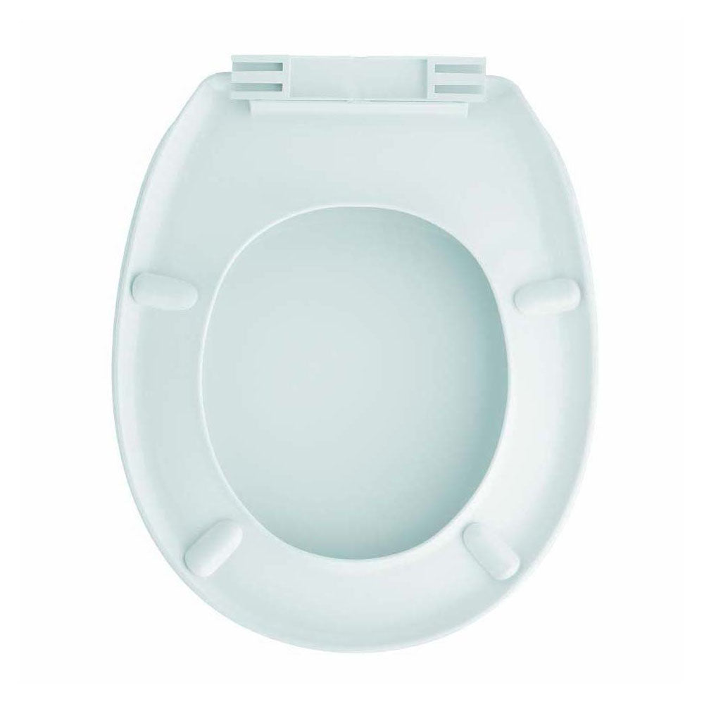 Sedile wc universale Ischia termoplastico in resina infrangibile con cerniera Uniblock