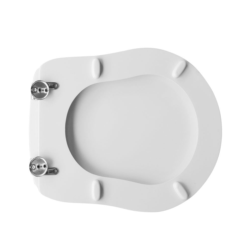 Sedile wc bianco dedicato a casa ceramica Axa serie Contea larghezza 35