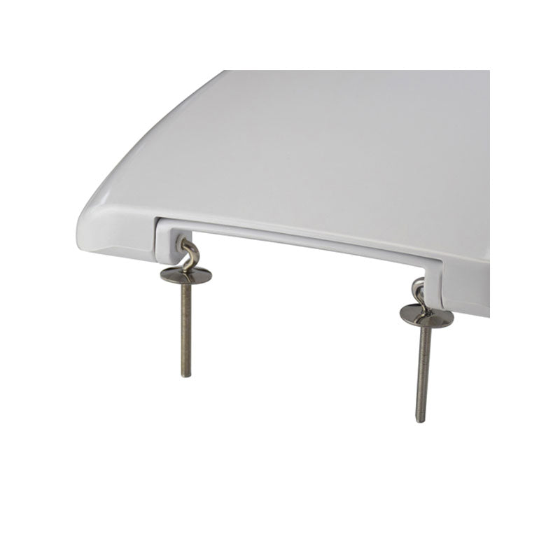 Sedile wc in termoindurente per Ideal Standard vaso serie Tesi  cm cerniere regolabili