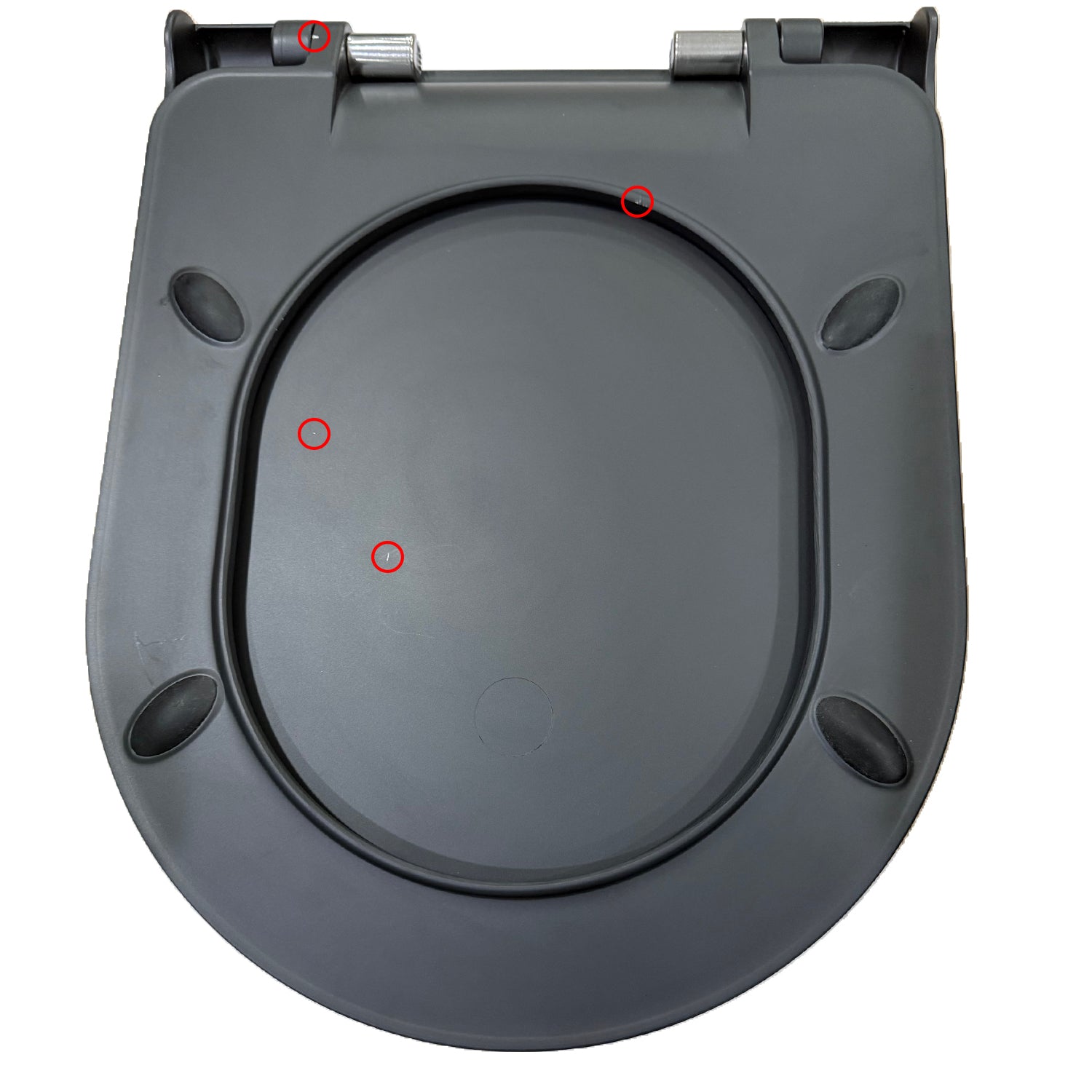 VERSIONE OUTLET - Copriwater soft close per vaso Greta - Nero opaco