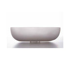 Lavabo da appoggio in resina Grigio matt semi-trasparente serie ''Snob2.0'' Cipi 55cm