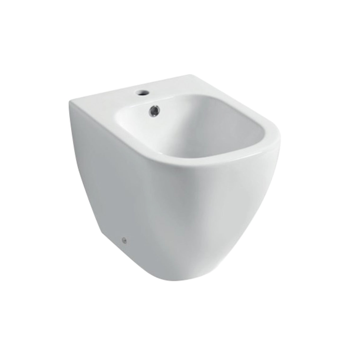 Bidet filomuro serie Forever 55 in ceramica bianca lucida - Disegno Ceramica