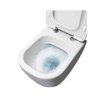 Wc filomuro con scarico traslato serie Forever 55 in ceramica con coprivaso chiusura softclose - Disegno Ceramica