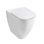 Wc filomuro con scarico traslato serie Forever h48 Terza EtÃ  in ceramica coprivaso softclose - Disegno Ceramica
