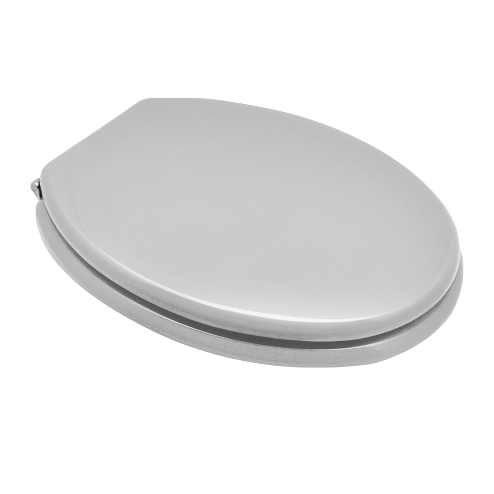 Sedile wc universale forma tipo 1 cerniere passanti avvitabili dal basso colore Grigio Sussurrato