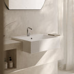 Lavabo semincasso Globo Forty3 55x47 cm senza foro troppopieno - Bianco