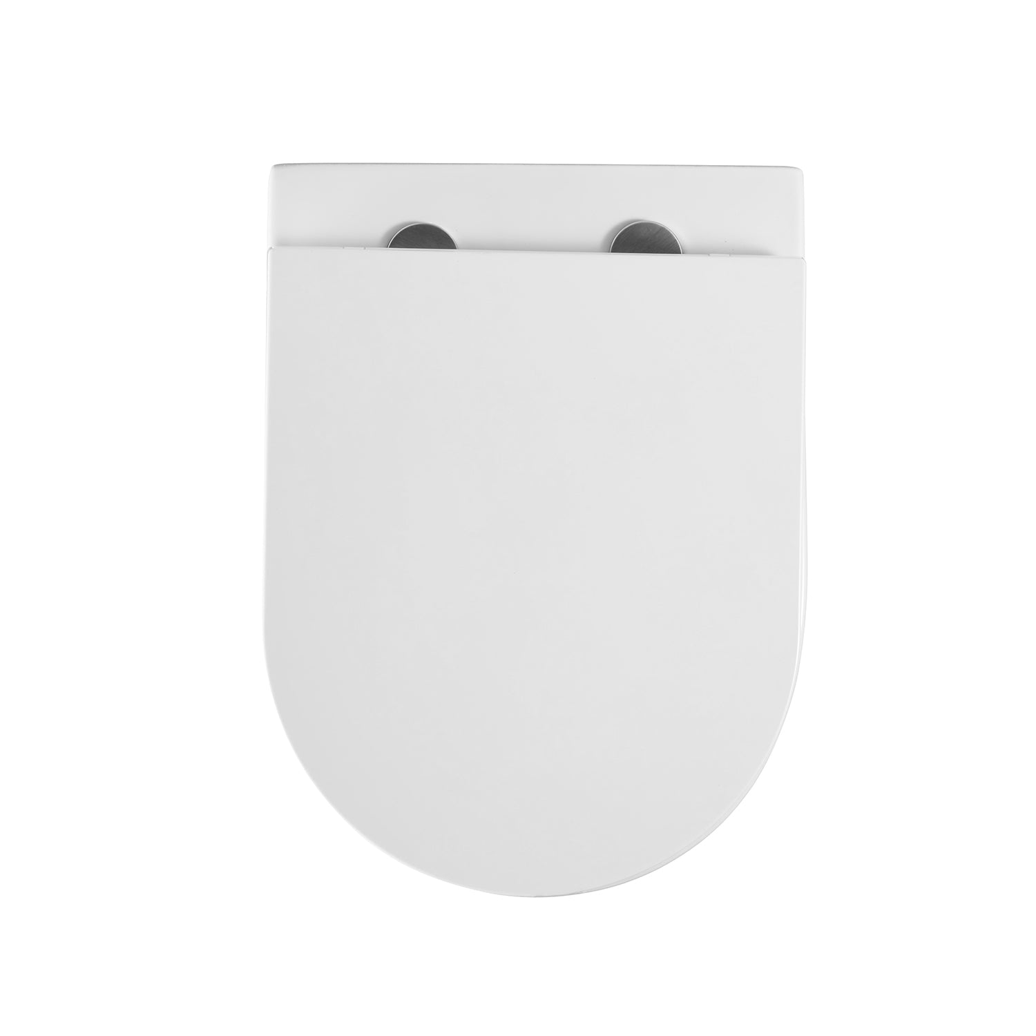 Sanitari bagno sospesi con copriwater BathCore modello Serenity Rimless/Tornado Quiet 49.5x36.5 cm - Bianco