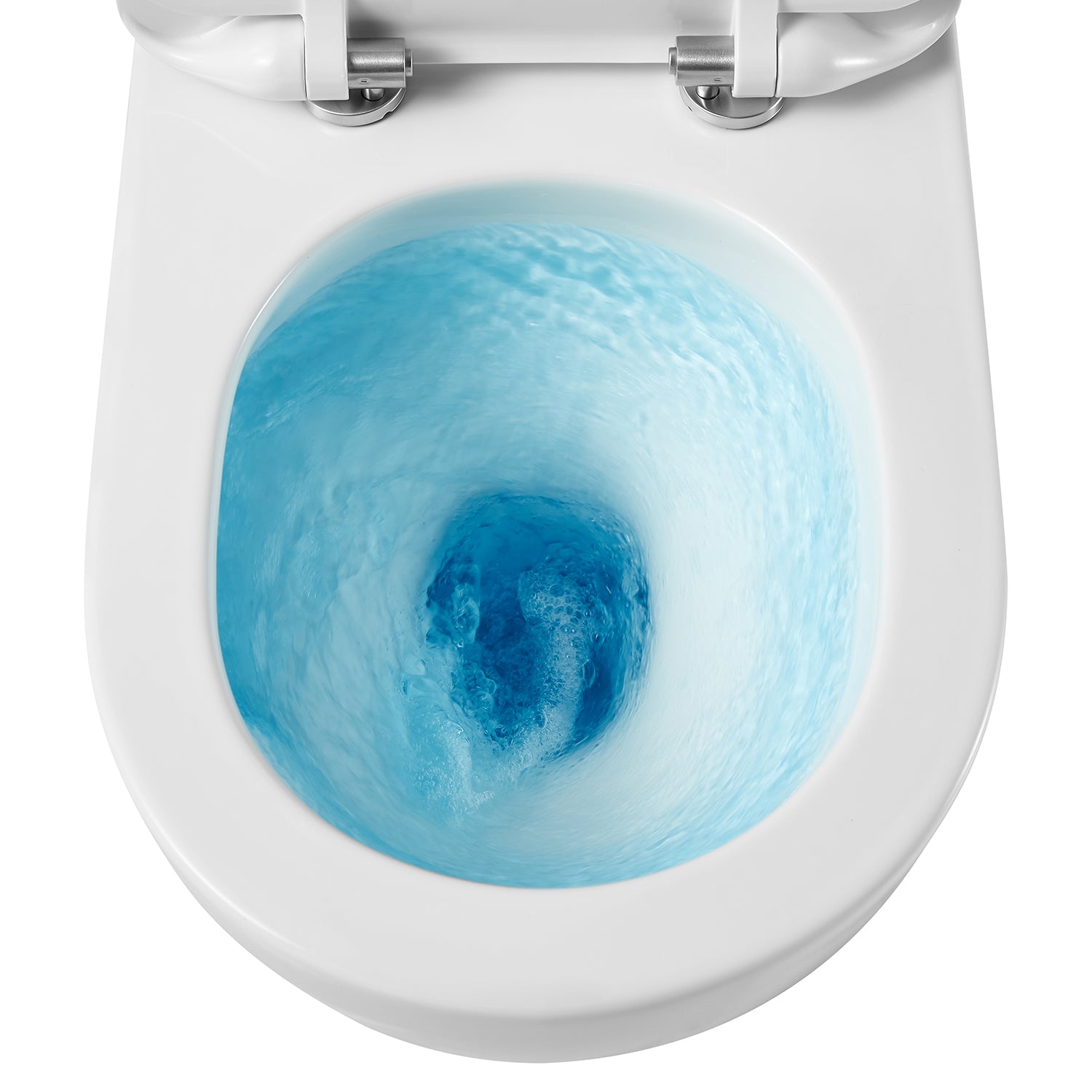 Sanitari bagno sospesi con copriwater BathCore modello Serenity Rimless/Tornado Quiet 49.5x36.5 cm - Bianco