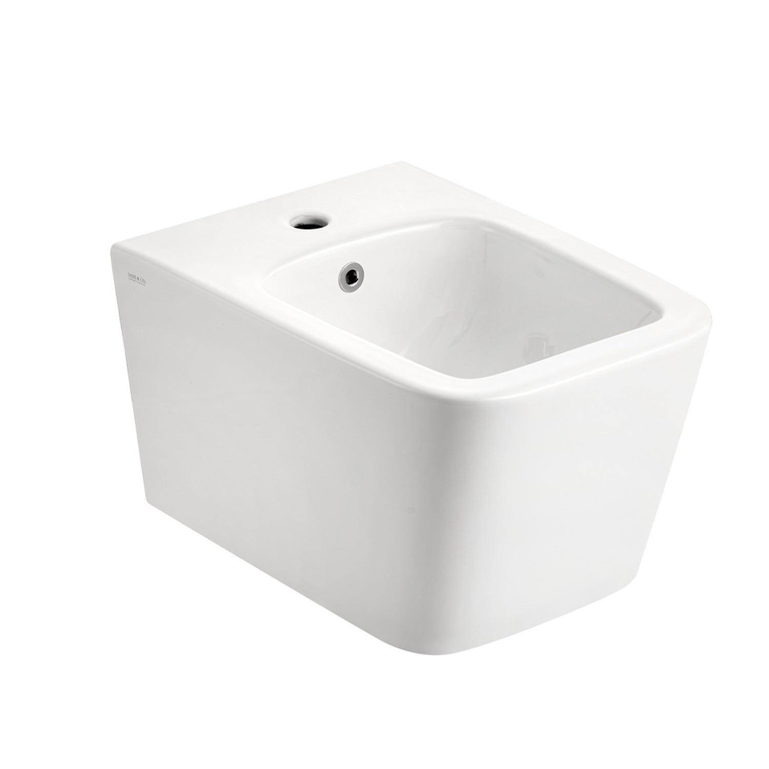 Sanitari bagno sospesi con coprivaso BathCore modello Velvet Rimless/Tornado Quiet 49x34 cm - Bianco